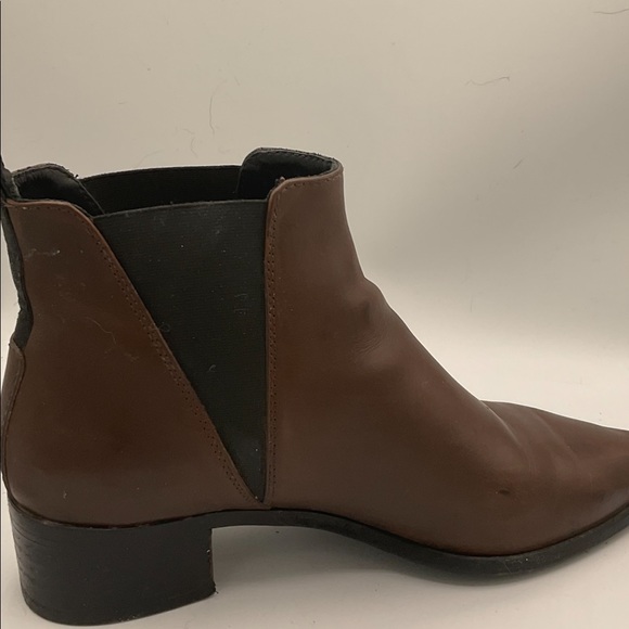 “ACNE STUDIO” “JENSON” Brown Leather Ankle Boots - Picture 3 of 16